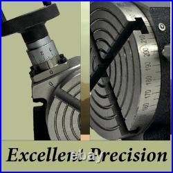 Assorts 4 100mm Rotary Table Horizontal Vertical with 3 Jaw Chuck Clamp Kit