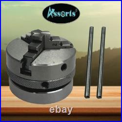 Assorts 4 100mm Rotary Table Horizontal Vertical with 3 Jaw Chuck Clamp Kit