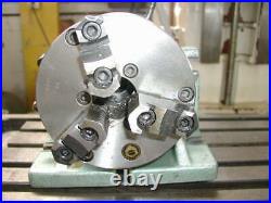 BISON HORIZONTAL/VERTICAL SUPER SPACER ROTARY INDEXER 8 3 JAW CHUCK WithTAILSTOCK