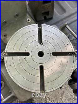 Bridgeport Milling Machine 12 Rotary Table Tailstock H/V Vertical Mount Bracket