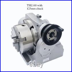 CNC Horizontal Vertical Indexing Table Rotary Table Dividing Head 125MM 160mm