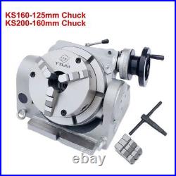 CNC Horizontal Vertical Indexing Table Rotary Table Dividing Head 125MM 160mm CNC Horizontal Vertical Indexing Table Rotary Table Dividing Head 125MM 160mm
