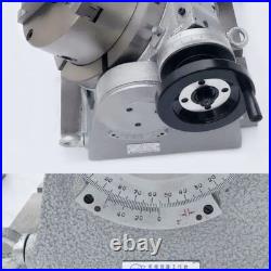 CNC Horizontal Vertical Indexing Table Rotary Table Dividing Head 125MM 160mm