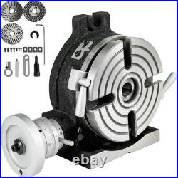 Compact 6 Horizontal & Vertical Milling Rotary Table with Indexing Plate Set
