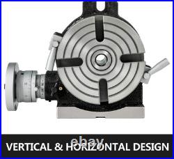 Compact 6 Horizontal & Vertical Milling Rotary Table with Indexing Plate Set