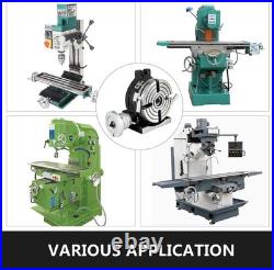 Compact 6 Horizontal & Vertical Milling Rotary Table with Indexing Plate Set
