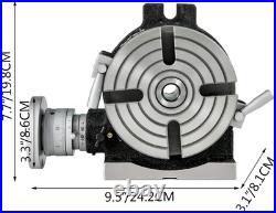 Compact 6 Horizontal & Vertical Milling Rotary Table with Indexing Plate Set