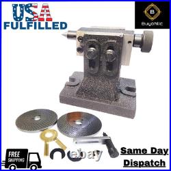 Double Bolt Tailstock With Set of Indexing Plate HV8 /10 Rotary Table-USA STOCK Double Bolt Tailstock With Set of Indexing Plate HV8 /10 Rotary Table-USA STOCK