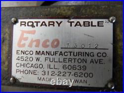 Enco 12 Rotary Table Model 73012