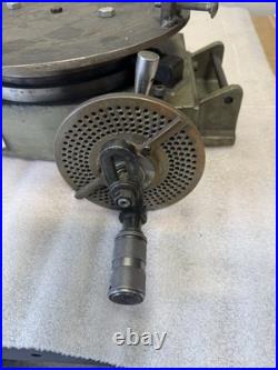 Enco 8 Rotary Table Horizontal Vertical with Index Plate Crank Milling Machine