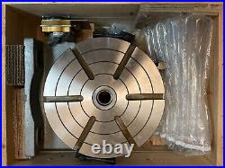 Excitron 12 inch motorized horizontal/vertical rotary table complete with motor
