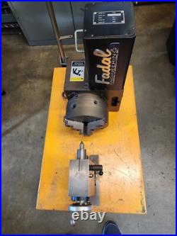 Fadal VH65 Rotary Table (only used once since new) color black- with tail stock