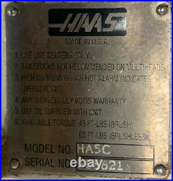 HAAS HA5C 5C Collet SIGMA 1 4th Axis Rotary Table Indexer