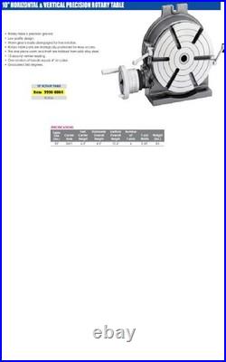 HHIP 9998-0004 10 Horizontal/Vertical Rotary Table