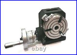 HV4 (110 MM) Horizontal Vertical Rotary Table For Milling Machine Tools USA