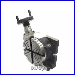 HV4 Rotary Table With 50mm 3 Jaw Self Centering Chuck Lathe Back plate Tee Nut