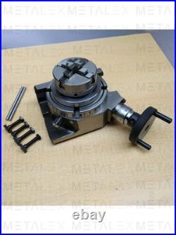 HV4 Rotary Table With 50mm 3 Jaw Self Centering Chuck Lathe Back plate Tee Nut