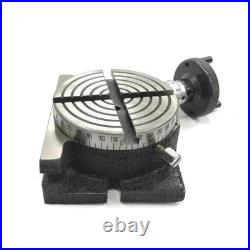 HV4 Rotary Table With 65mm 3 Jaw Self Centering Chuck Lathe Back plate Tee Nut