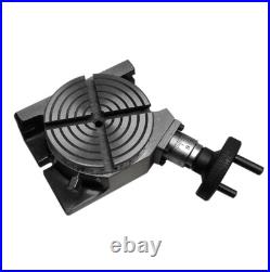 HV4 Rotary Table With 65mm 4 Jaw Self Centering Chuck Lathe Back plate Tee Nut