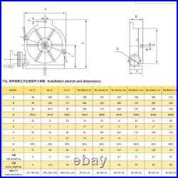 HV5 125mm Rotary Table Vertical/Horizontal Indexing for Milling Machine