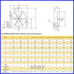 HV5 diameter 125mm vertical and horizontal milling machine Rotary table divider