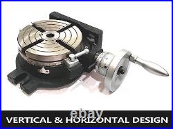 HV6-6 (150mm) 4-Slots Rotary Table Horizontal Vertical + Dividing plate (USA)