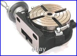 HV6-MT2 Rotary Table 6 150mm Center Bore 4-Slot for Horizontal/Vertical Milling