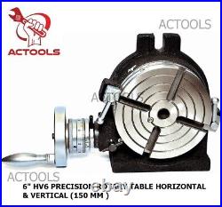 HV6 Precision Rotary Table Horizontal And vertical 150mm USA RAHISHTOOLS