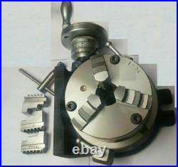 HV6 Rotary Table (150 mm -6 Inches)+125 mm 3 jaws self centering chuck-Milling