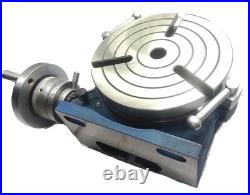 HV8 Horizontal Vertical Rotary Table MT3 3Slot 360° Milling Table- USA FULFILL