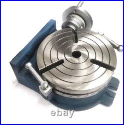 HV8 Horizontal Vertical Rotary Table MT3 3Slot 360° Milling Table- USA FULFILL