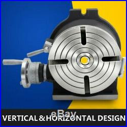 HV8 Rotary Table (4 Slots) Horizontal & Vertical For Milling Machine(200 mm /8)