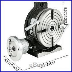 HV8 Rotary Table (4 Slots) Horizontal & Vertical For Milling Machine(200 mm /8)