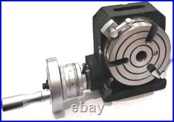 HV 4 Inch II 110 mm MT2 Center Bore Rotary Milling Tables-USA FULFILLED