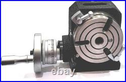 HV 4 Inch II 110 mm MT2 Center Bore Rotary Milling Tables-USA FULFILLED