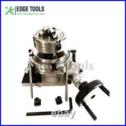 HV 4 Rotary Table With 70 mm 4 Jaw Independ Chuck Lathe + Back plate EDGETOOLS