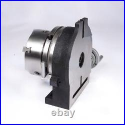 HV-4 With80mm Chuck Vertical Horizontal Indexing Plate Rotary Table Indexing Head