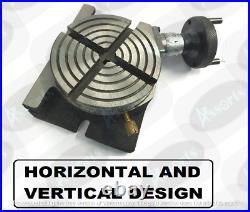 HV Rotary Table 4/ 100 mm With 65 mm 3 Jaw Chuck & Backplate (USA FULFILLED)