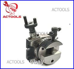 H/V 4 Milling Slots 3Inch Rotary TableWith Tailstock And Vice 80 mm Round Vise