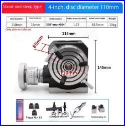 High Precision Horizontal Vertical Rotary Table Working Table Tilting 360°