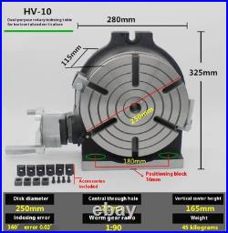 High Precision Vertical and Horizontal Indexing Milling Machine Rotary Table