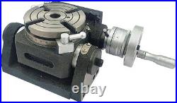 Horizontal Vertical 4II 110mm-MT2 Center Bore Rotary Milling Tables-USA FULFILL Horizontal Vertical 4II 110mm-MT2 Center Bore Rotary Milling Tables-USA FULFILL