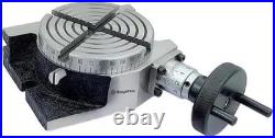 Horizontal Vertical 4 100mm Rotary Table 4 Slot + 24 Clamp Kit