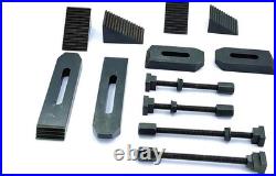 Horizontal Vertical 4 100mm Rotary Table 4 Slot + 24 Clamp Kit