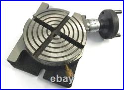 Horizontal Vertical 4 100mm Rotary Table 4 Slot + 24 Clamp Kit