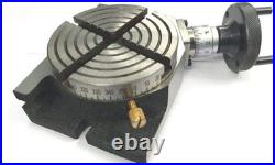 Horizontal Vertical 4 Inch II 100 mm Rotary Milling Tables (4 Slots- Regular)