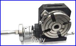 Horizontal Vertical 4 Inch II 110 mm MT2 Center Bore Rotary Milling Tables