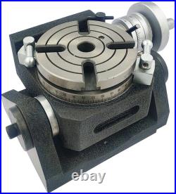 Horizontal Vertical 4 Inch II 110 mm MT2 Center Bore Rotary Milling Tables Horizontal Vertical 4 Inch II 110 mm MT2 Center Bore Rotary Milling Tables