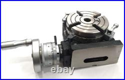 Horizontal Vertical 4 Inch II 110 mm MT2 Center Bore Rotary Milling Tables