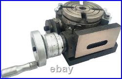 Horizontal Vertical 4 Inch II 110 mm MT2 Center Bore Rotary Milling Tables